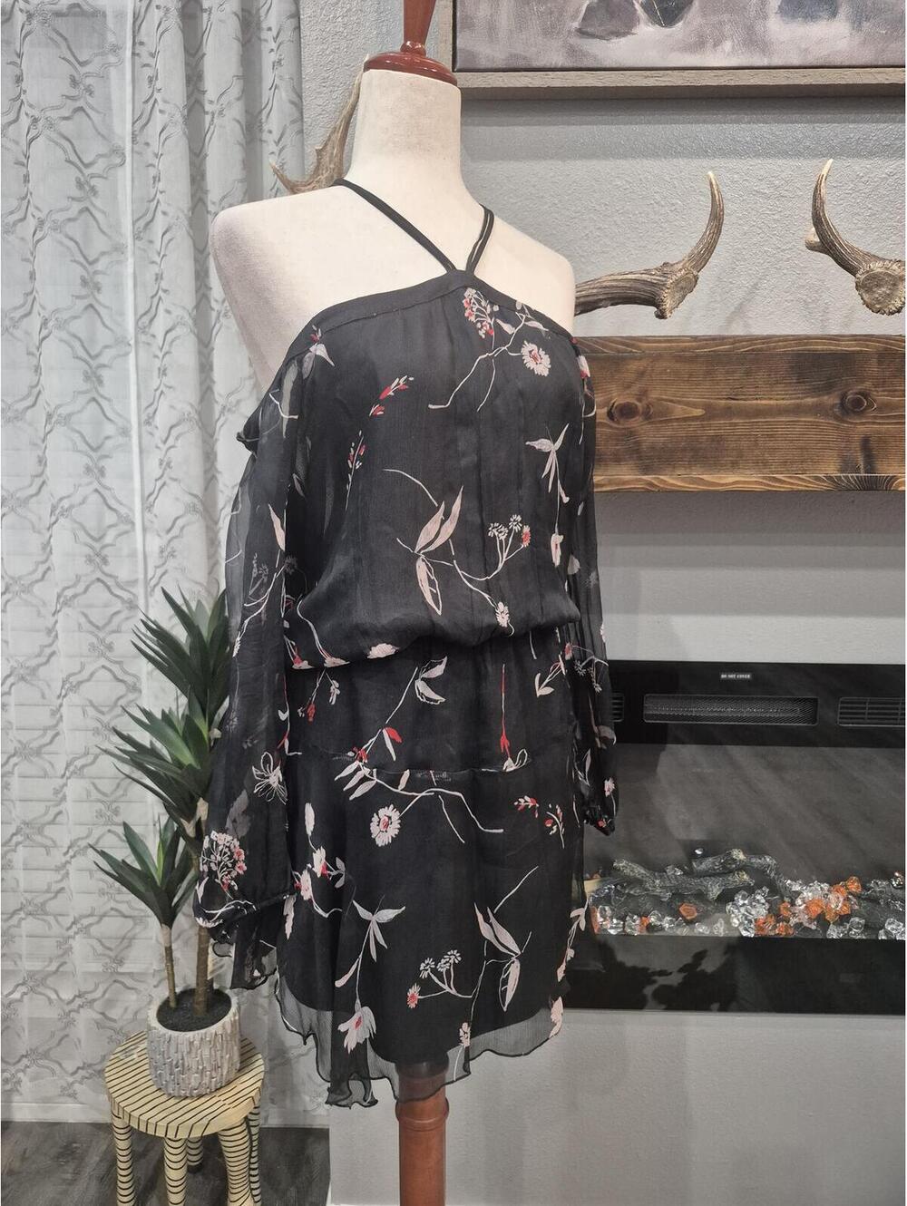 Karina Grimaldi Silk mini dress size small - Picture 4 of 6